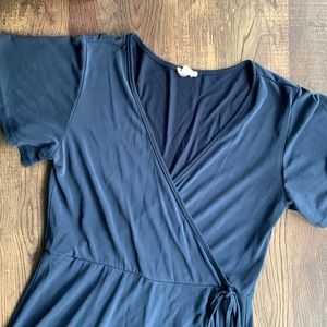 Short Sleeve Wrap Dress